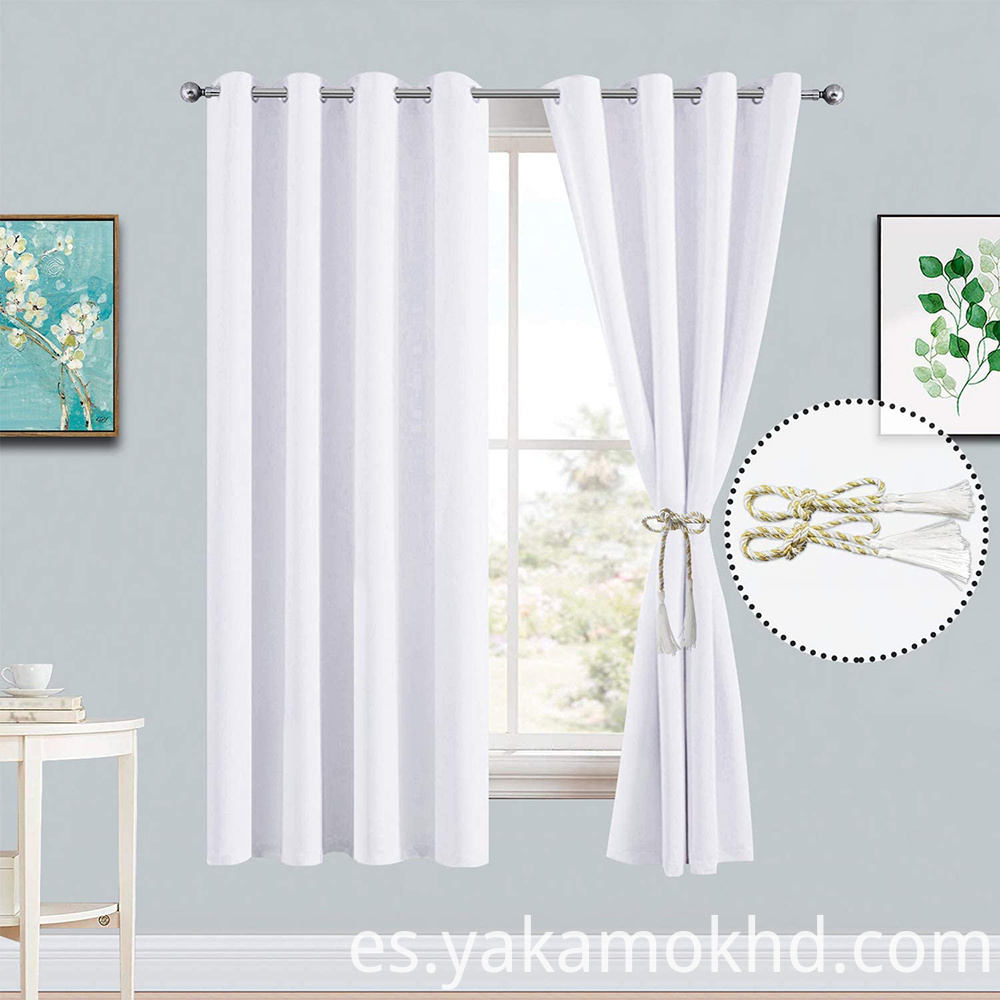 52-72 cortinas blanco puro 52-72 pure white curtains